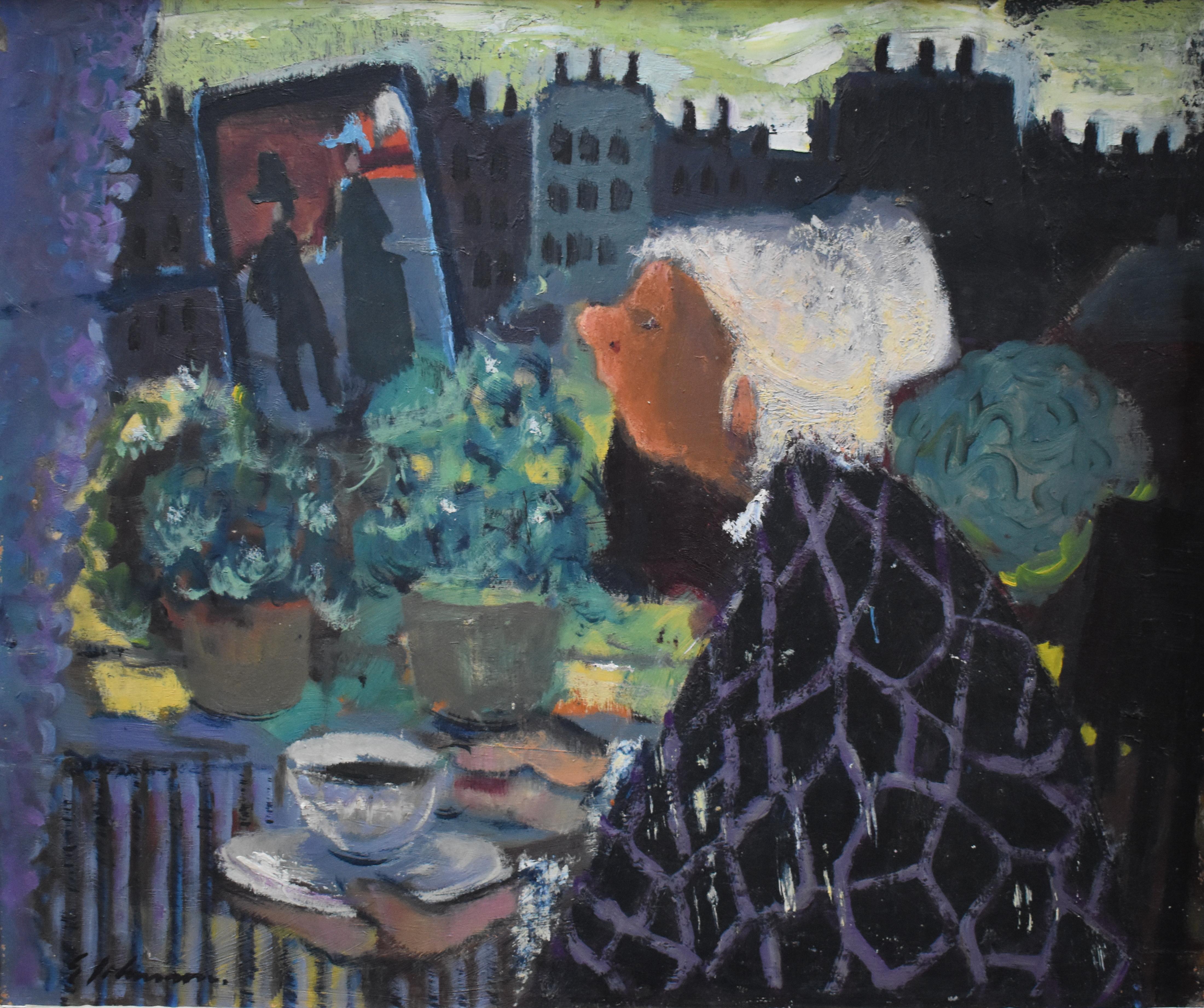 Gunnar JOHNSSON (1917-2007) Scuola svedese c1955 Pittura a olio in vendita 1