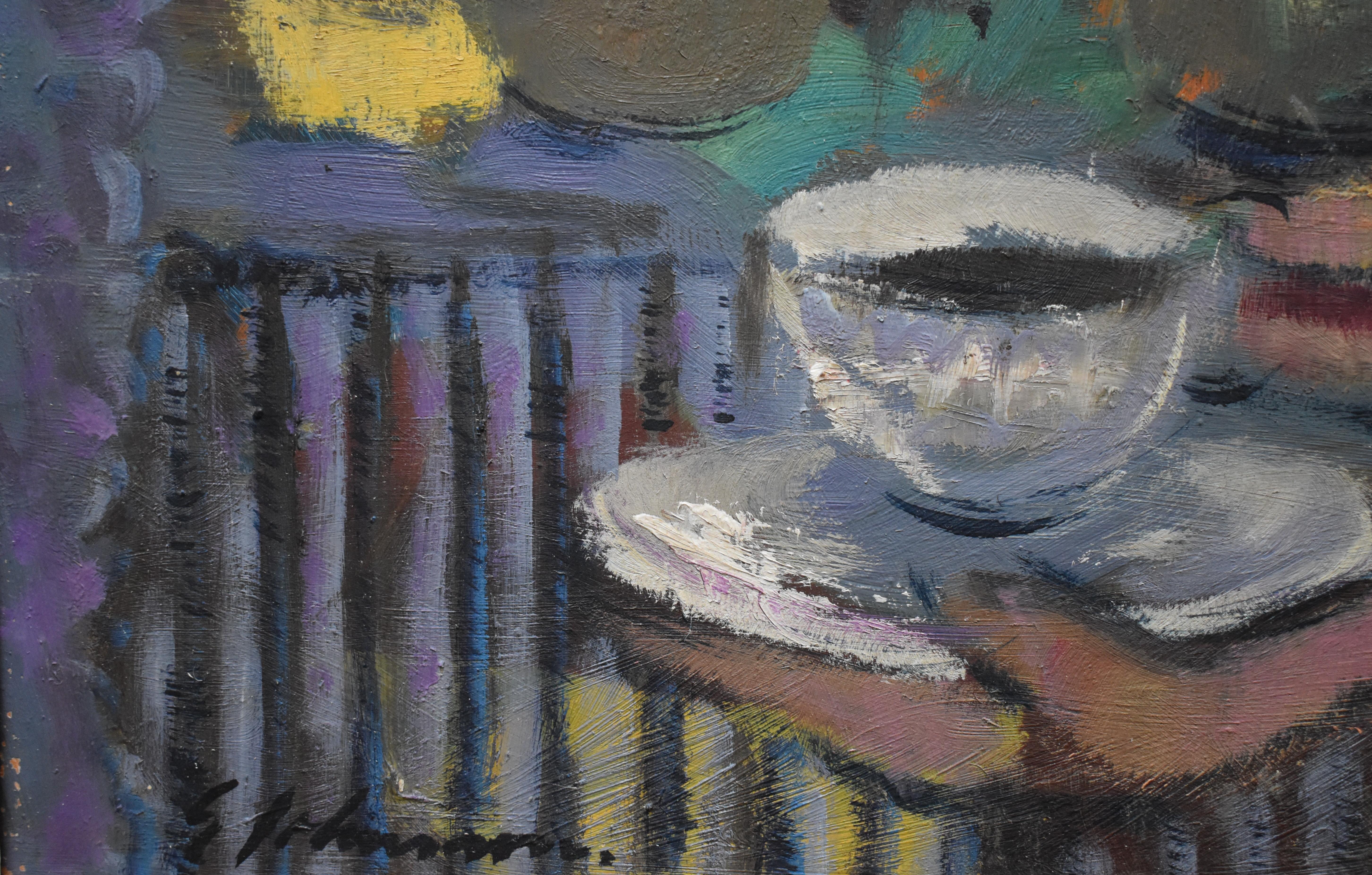 Gunnar JOHNSSON (1917-2007) Scuola svedese c1955 Pittura a olio in vendita 4