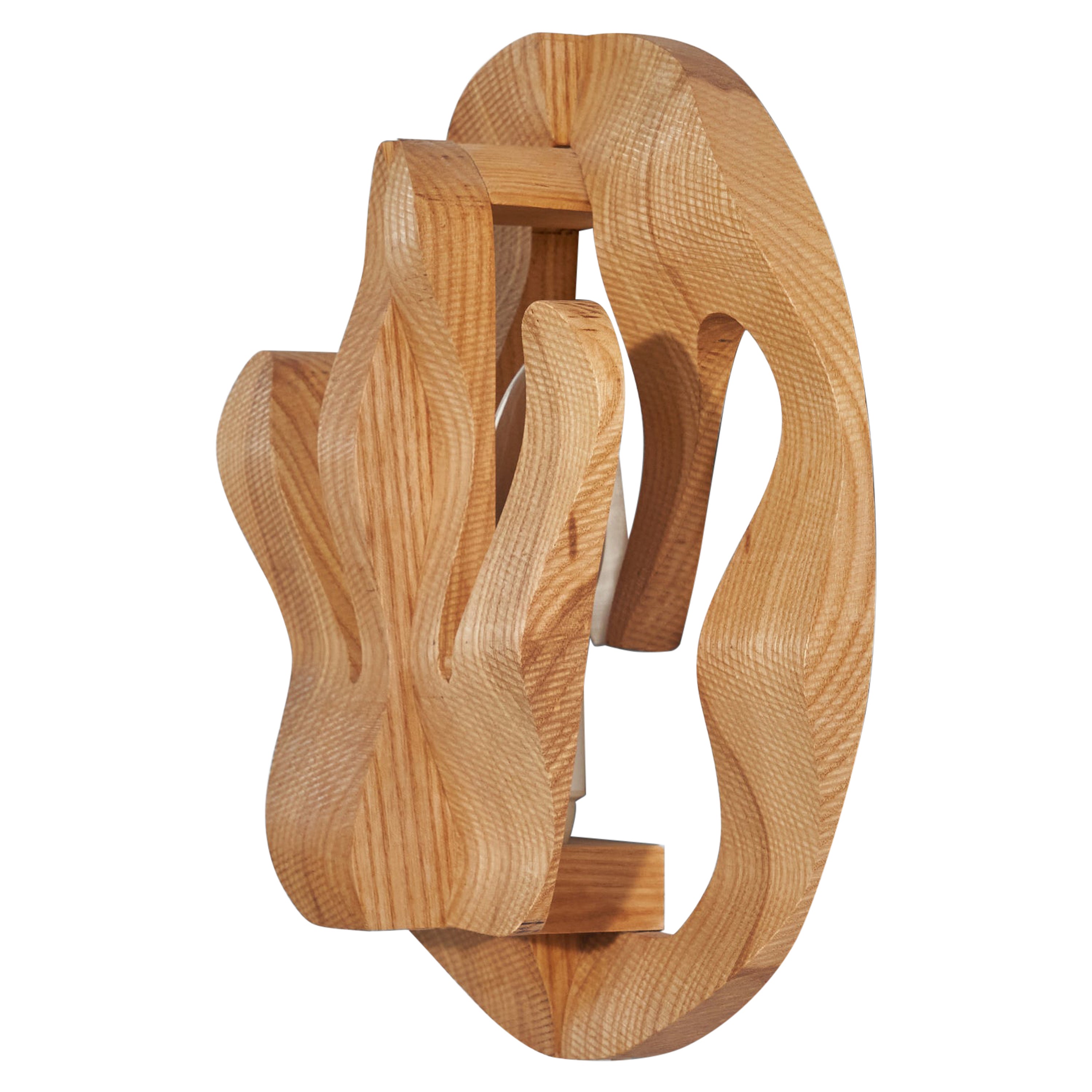 Gunnar Kanevad, Freeform Sconce, Pine, Sweden, c. 1970s