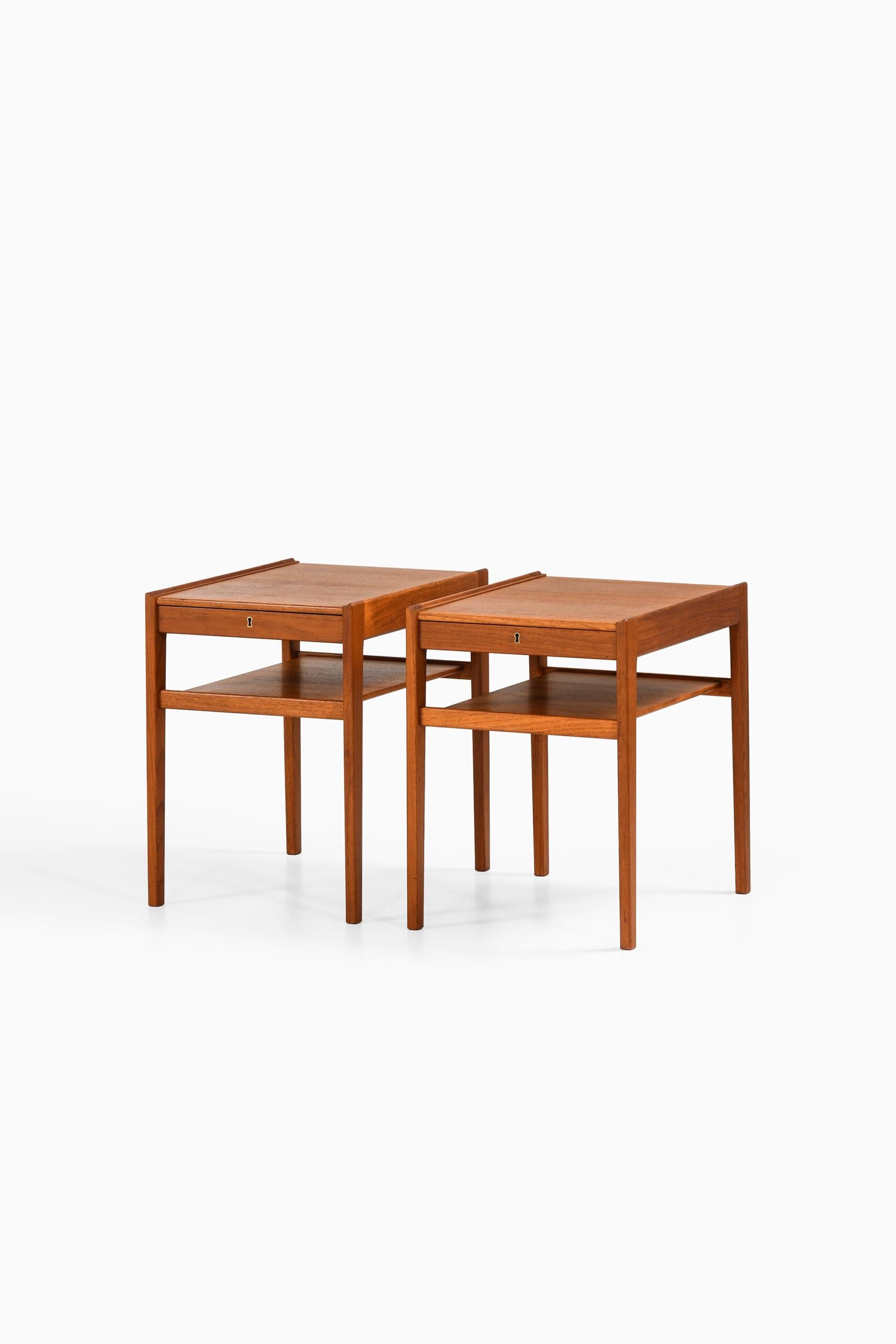 Scandinavian Modern Gunnar Myrstrand Bedside / Side Tables Model Dixi by Tingströms in Sweden