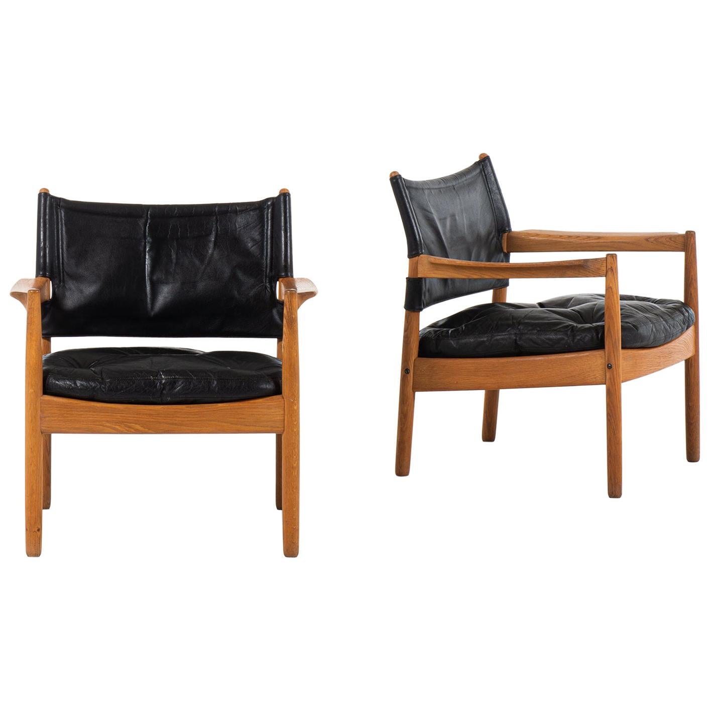 Gunnar Myrstrand Easy Chairs Produced by Källemo in Sweden