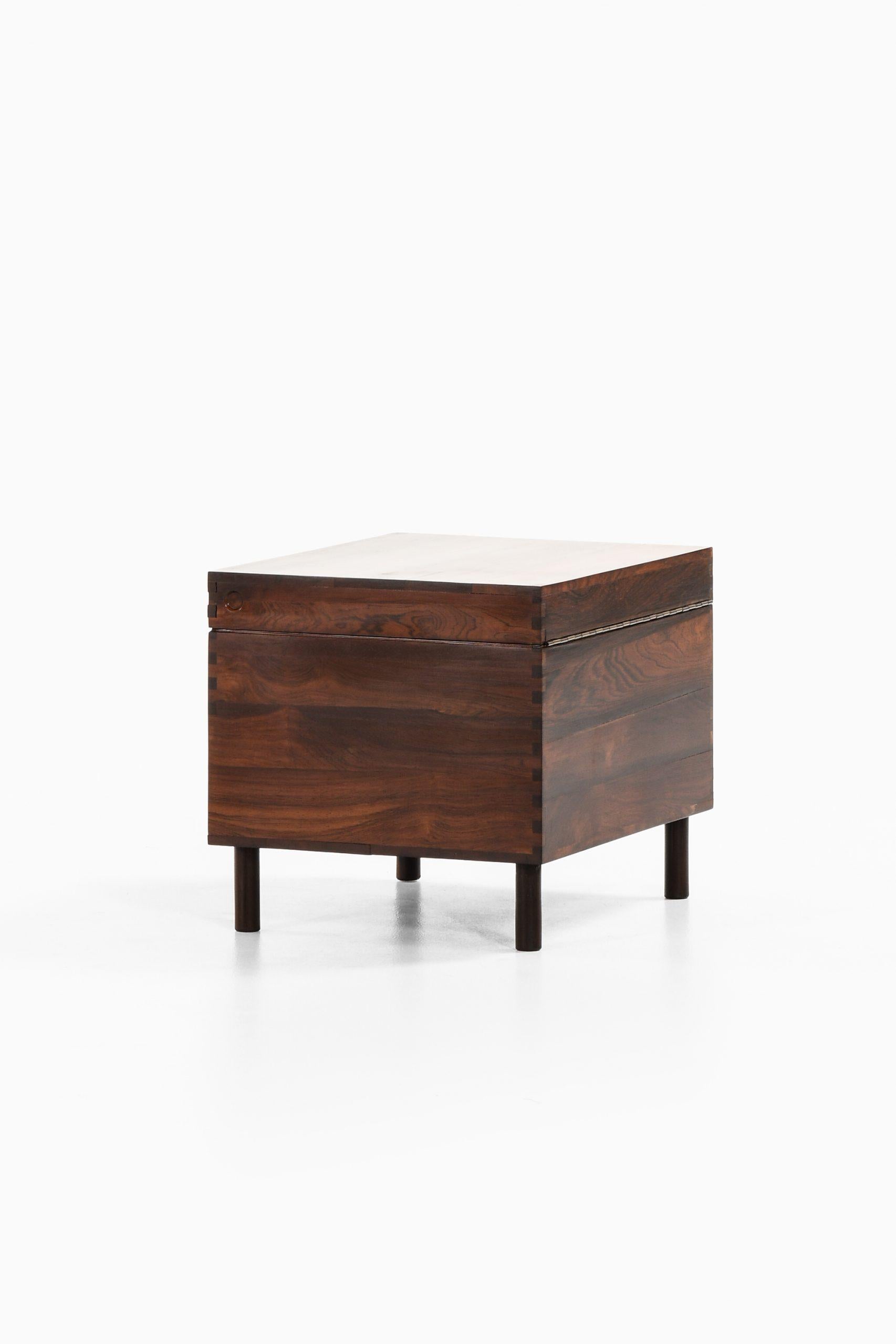 Mid-20th Century Gunnar Myrstrand Side Table and Storage Box by Källemo in Sweden For Sale