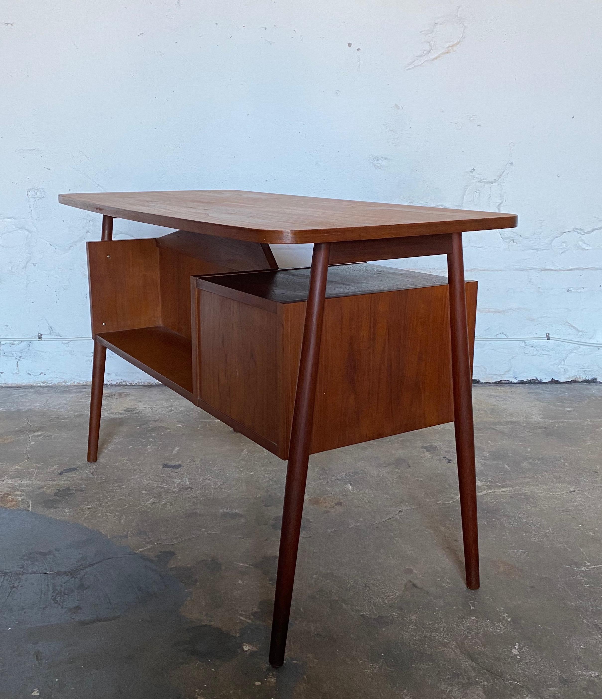 Hand-Crafted Gunnar Nelson Tibergaard, Lady Desk 1960s in Teak