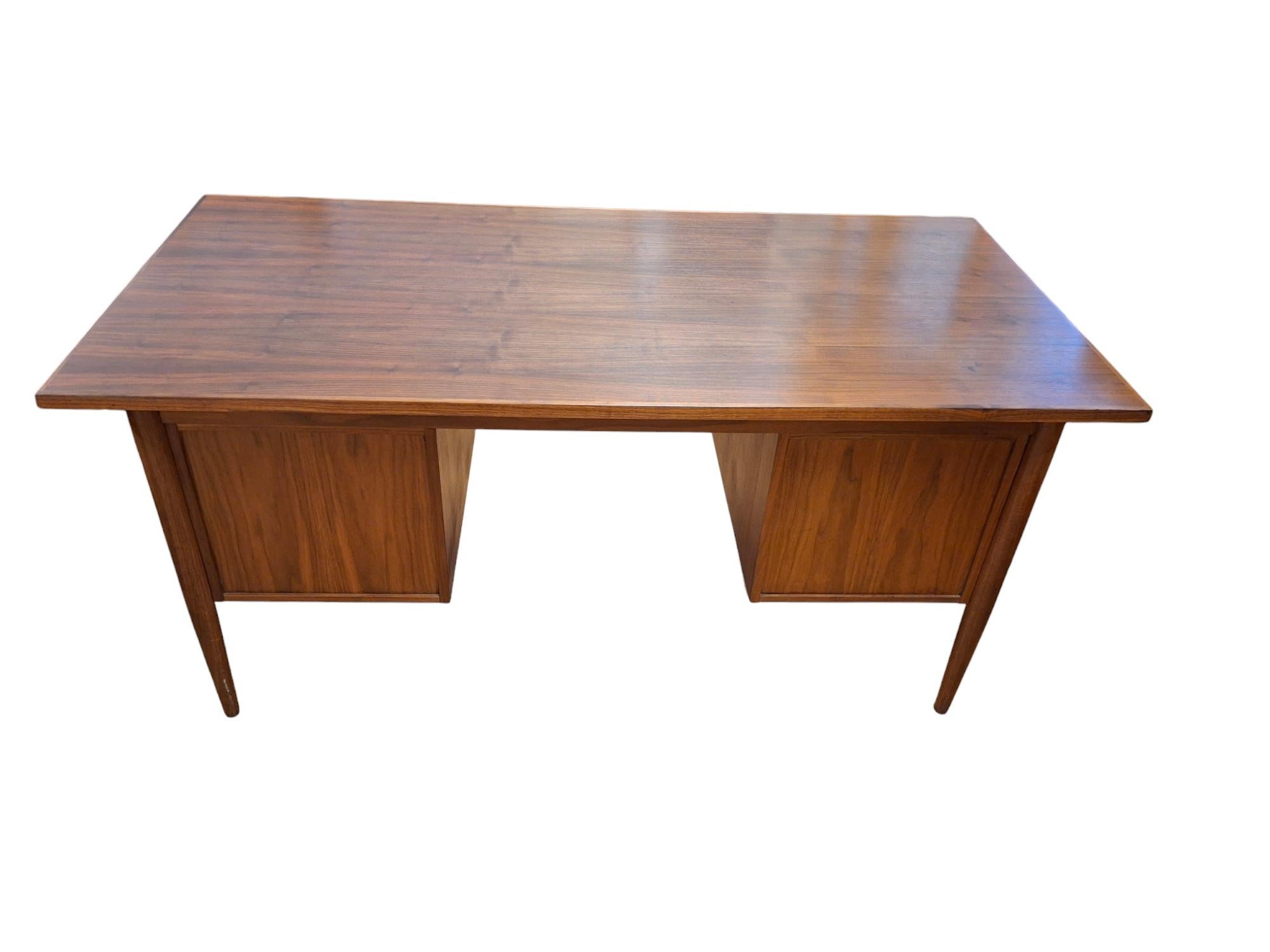 Mid-Century Modern Gunnar Nielsen Tibergaard Danish Modern Floating Teak Desk For Sale