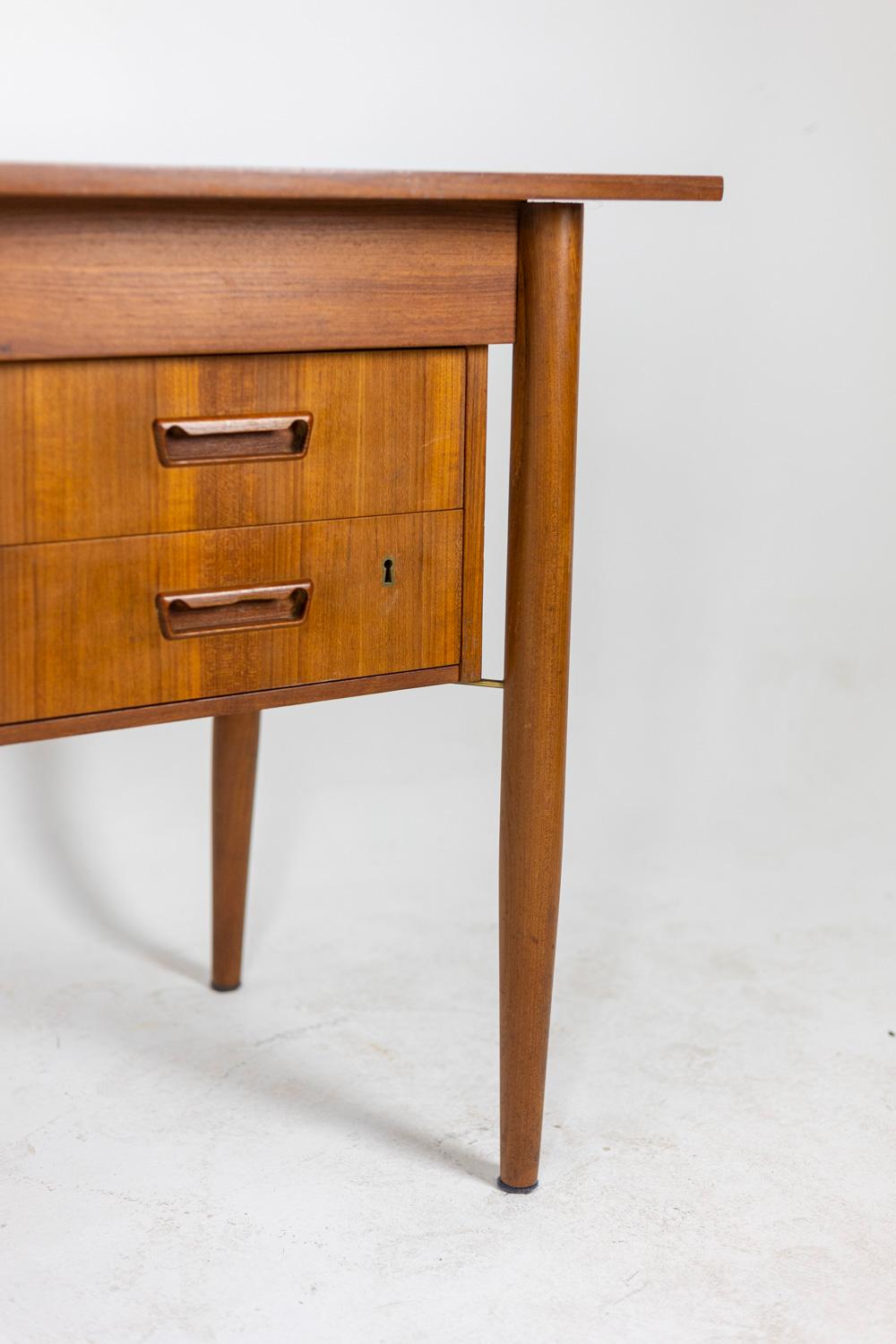 Danish Gunnar Nielsen Tibergaard, Desk in Teck, 1960s