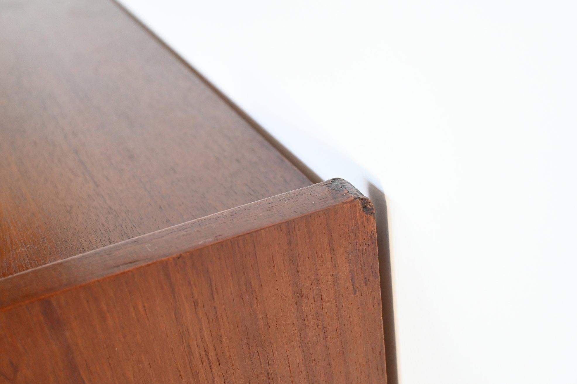 Gunnar Nielsen Tibergaard Teak Secretary Writing Desk, Denmark, 1960 8
