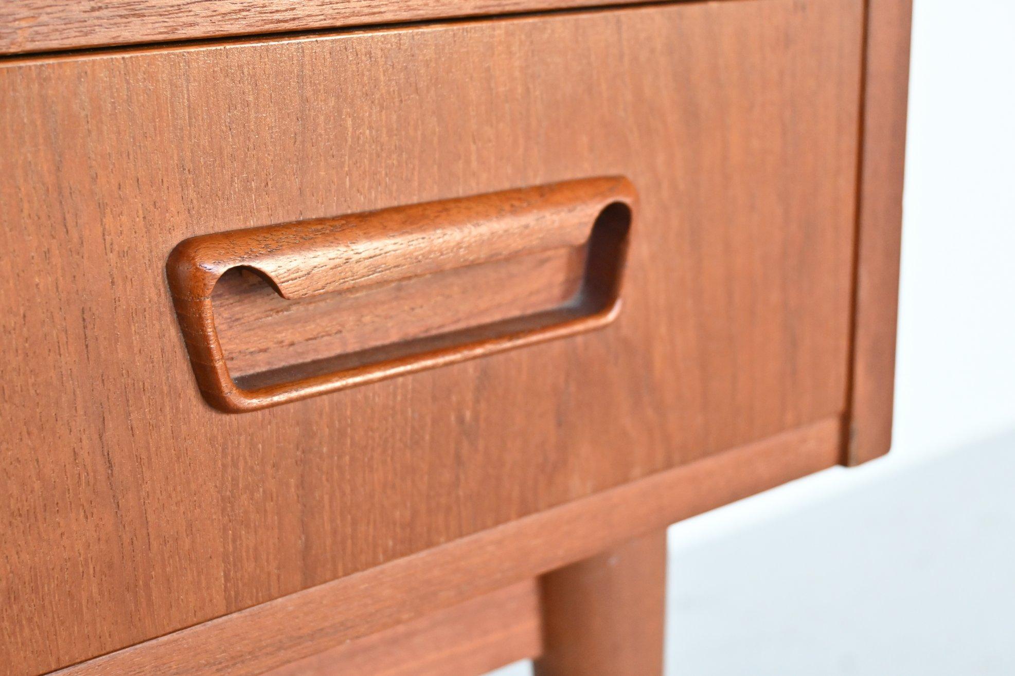 Gunnar Nielsen Tibergaard Teak Secretary Writing Desk, Denmark, 1960 2