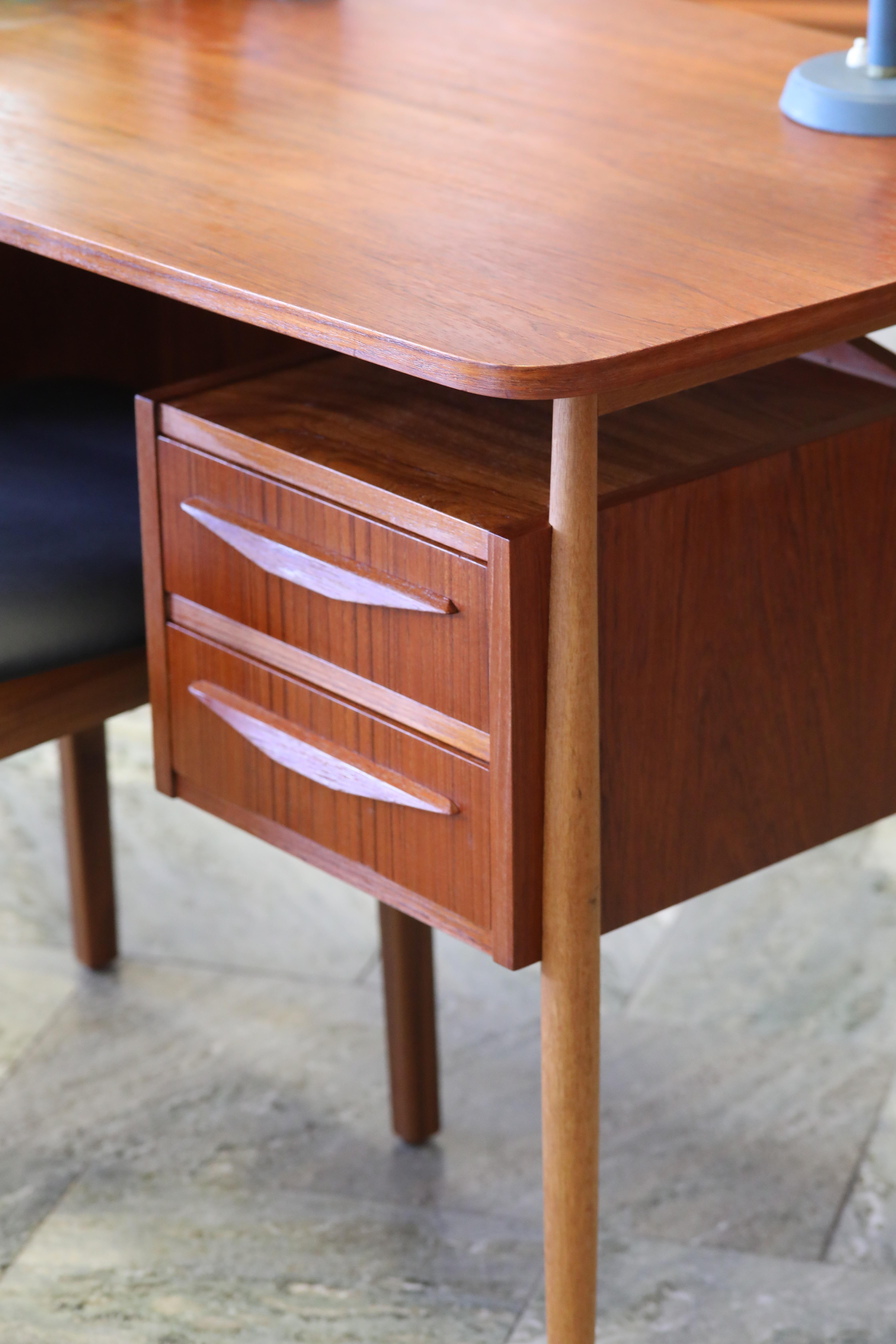 Gunnar Nielsen Tibergaard writing desk in teak 1960s 6