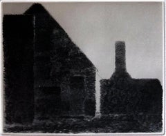 Kvällsilhuett (Evening Silhouette) Drypoint by Gunnar Norrman
