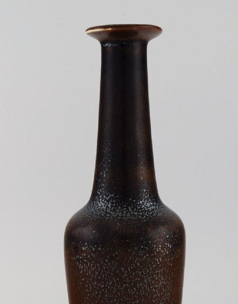 Scandinavian Modern Gunnar Nylund for Rörstrand, Bottle-Shaped Vase in Glazed Ceramics