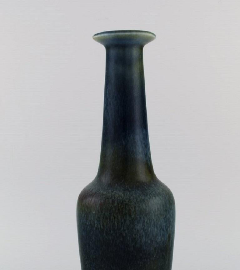 Scandinavian Modern Gunnar Nylund '1904-1997' for Rörstrand, Bottle-Shaped Vase in Glazed Ceramics