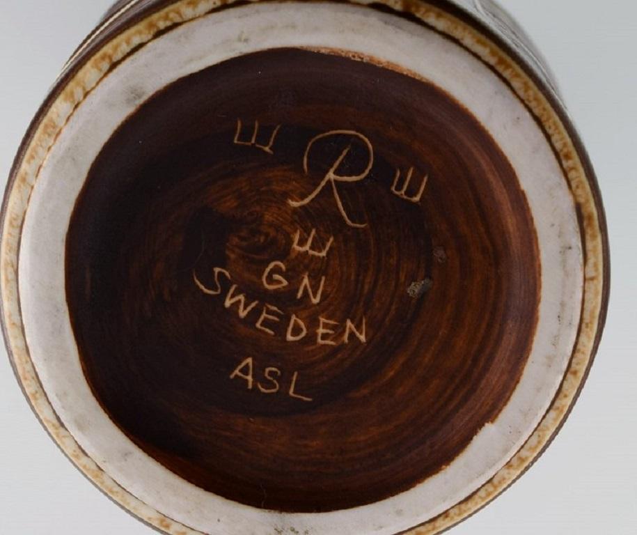 20th Century Gunnar Nylund for Rörstrand, Bottle-Shaped Vase in Glazed Ceramics