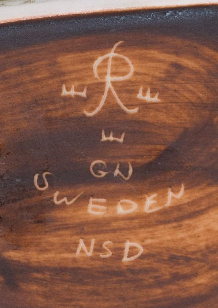 Gunnar Nylund for Rörstrand, Bowl in Glazed Ceramics In Excellent Condition For Sale In København, Copenhagen