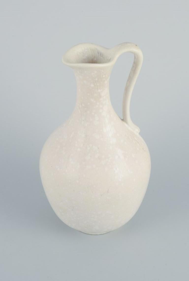 Scandinavian Modern Gunnar Nylund for Rörstrand, Ceramic Jug in the Eggshell Glaze