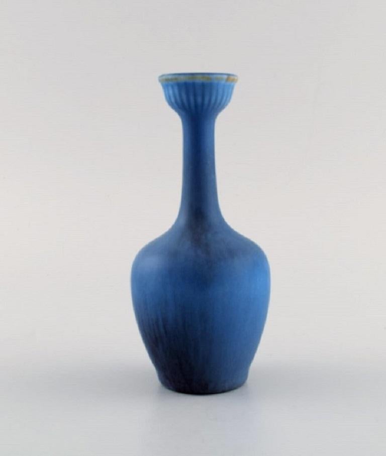Gunnar Nylund for Rörstrand, Narrow Neck Vase in Glazed Ceramics For