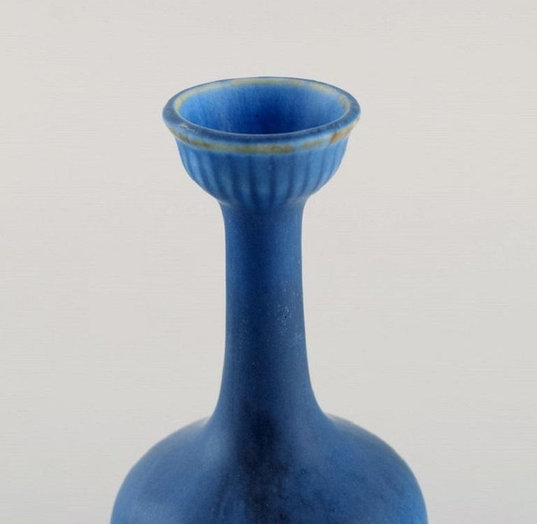 Gunnar Nylund for Rörstrand, Narrow Neck Vase in Glazed Ceramics For