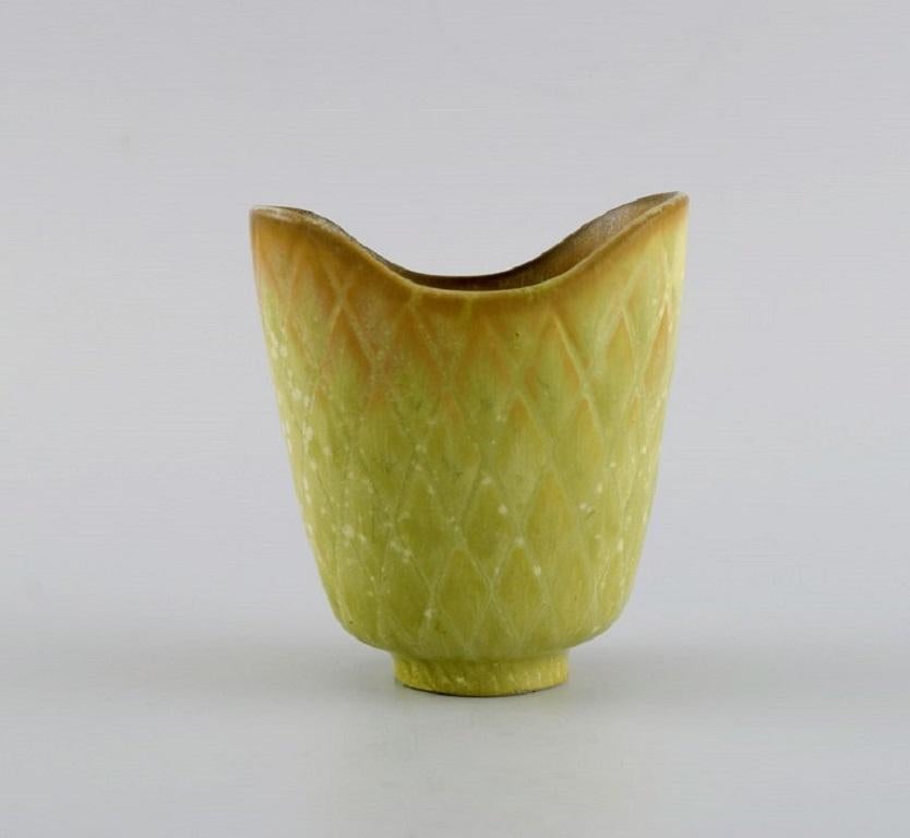 Scandinavian Modern Gunnar Nylund for Rörstrand, Small Vase in Glazed Ceramics