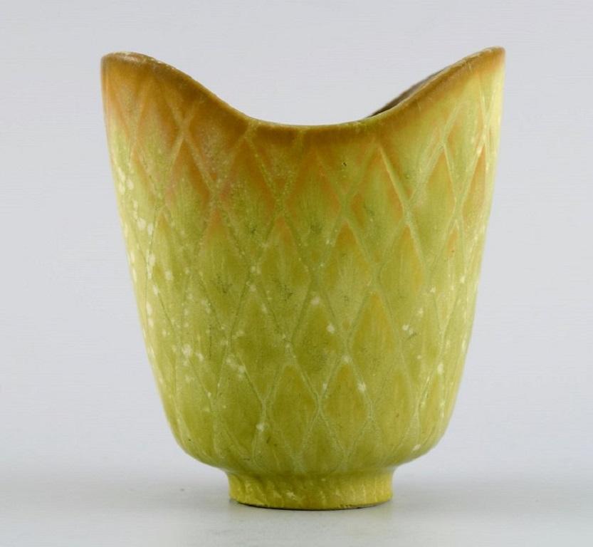 Gunnar Nylund for Rörstrand, Small Vase in Glazed Ceramics In Excellent Condition In Copenhagen, DK