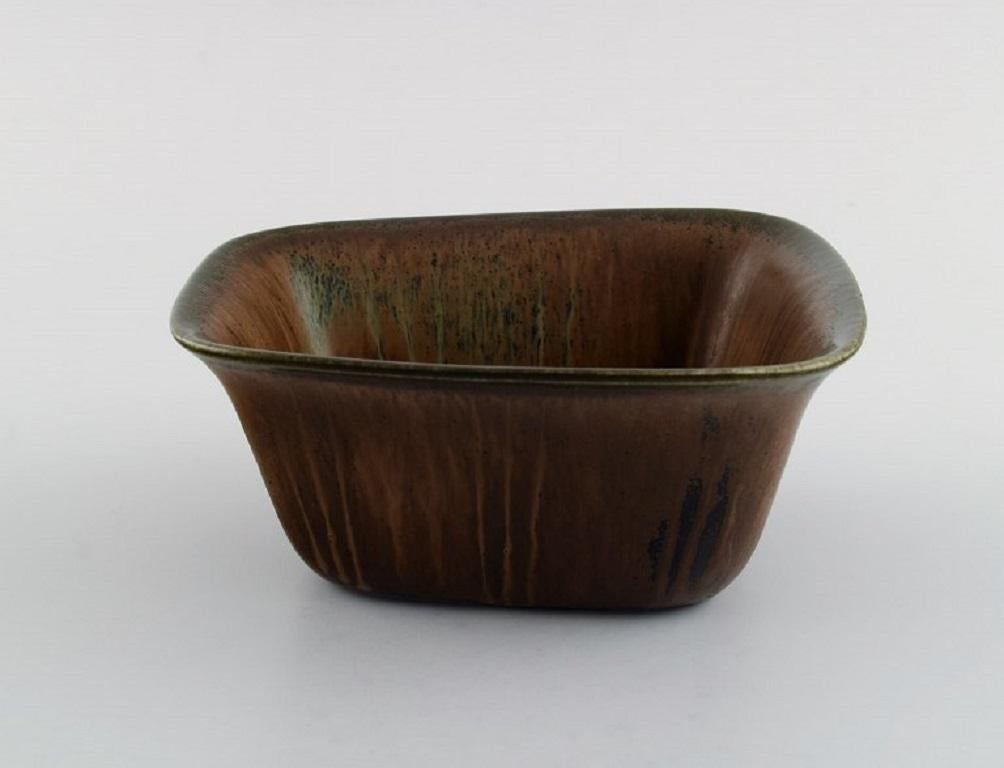 Scandinavian Modern Gunnar Nylund '1904-1997' for Rörstrand, Two Bowls in Glazed Ceramics For Sale
