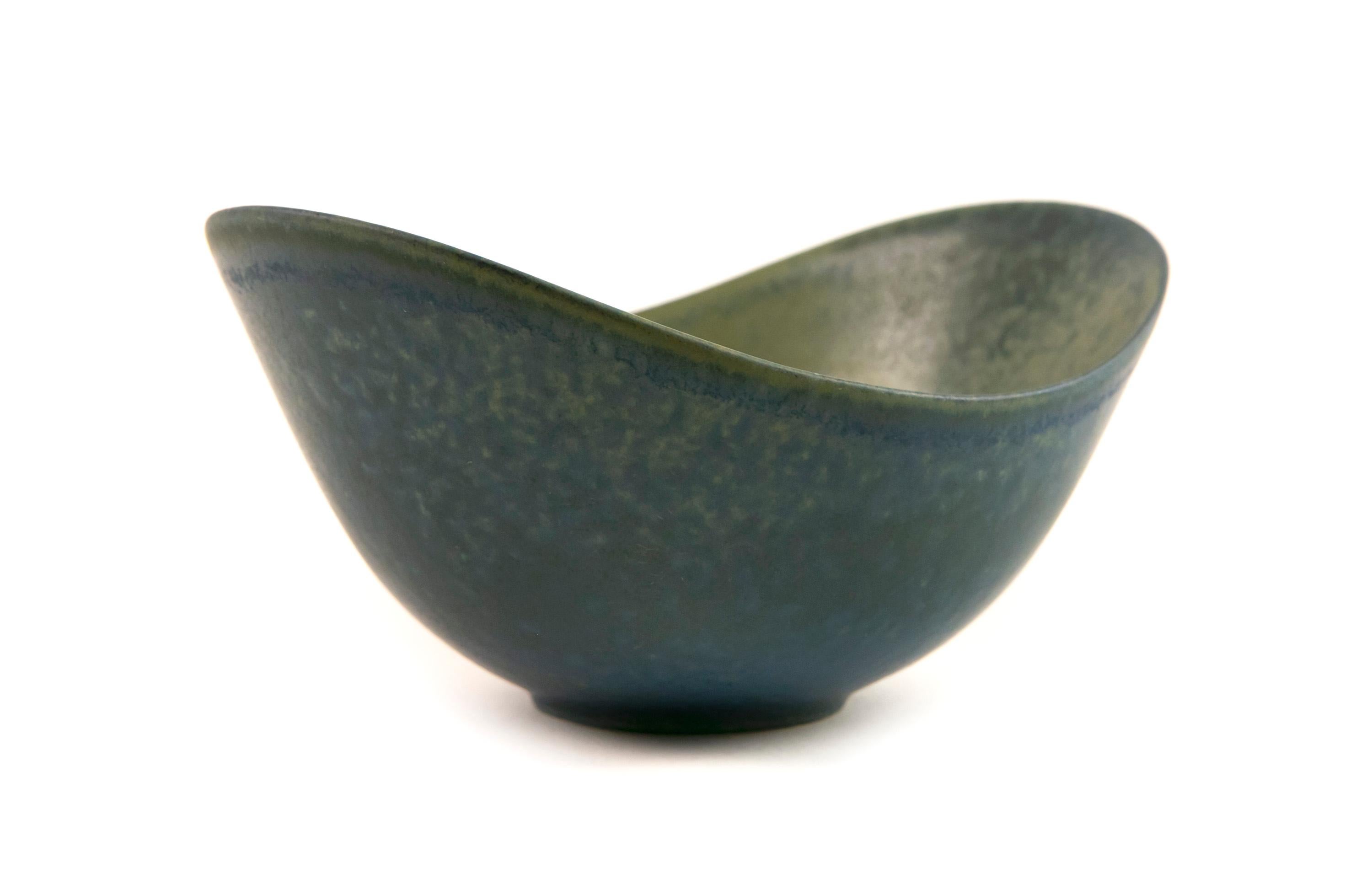 Ciotola media in gres blu-verde Gunnar Nylund 