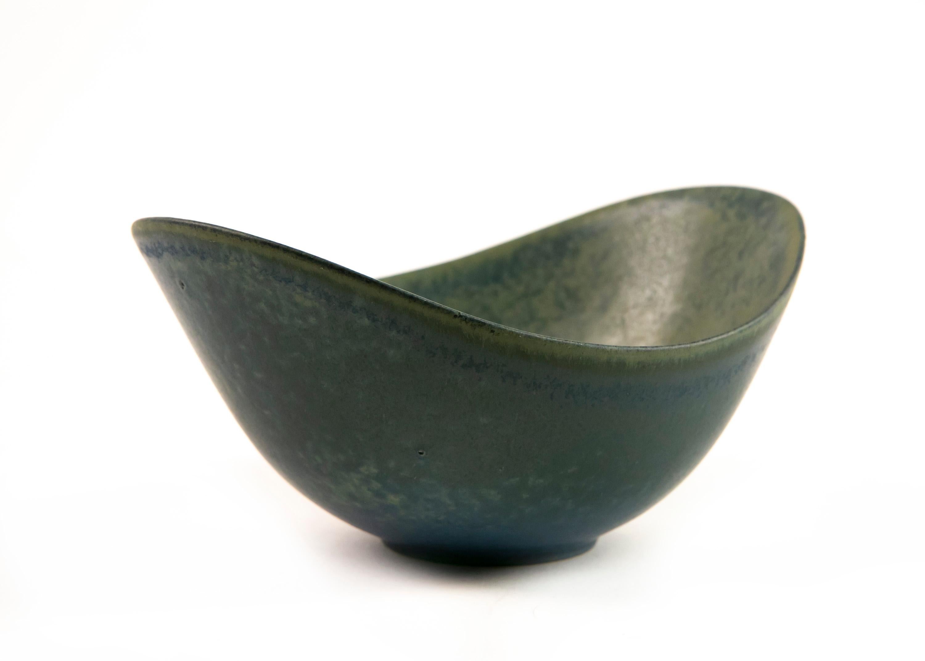 Ciotola media in gres blu-verde Gunnar Nylund 