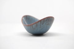 Gunnar Nylund ARO Stoneware Bowl with Hares Fur Glaze Rorstrand, Sweden, 1960s