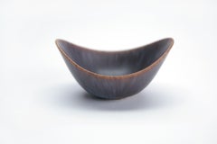 Gunnar Nylund ARO Stoneware Bowl with Hares Fur Glaze Rorstrand, Sweden, 1960s