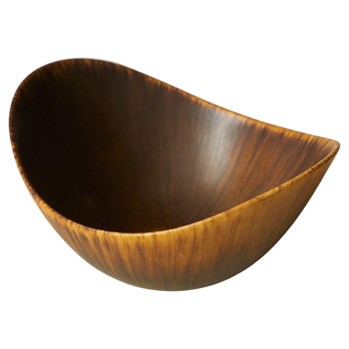 Stoneware ARO bowl by Gunnar Nylund For Sale
