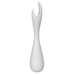 Gunnar Nylund vase Caolina grès émaillé blanc de Carrare Rrstrand Suède