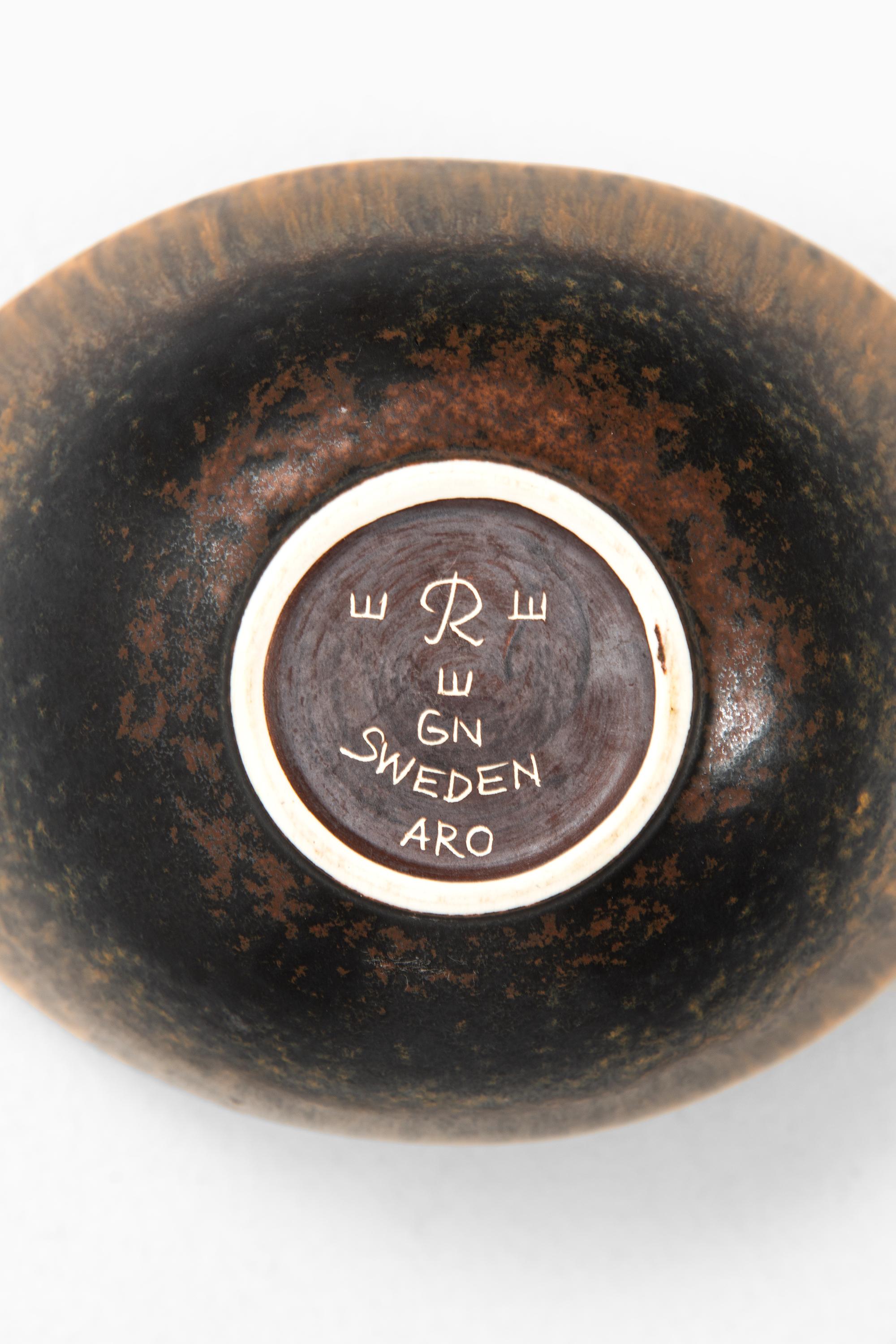 Swedish Gunnar Nylund Ceramic Bowl Model ARO Produced by Rörstrand in Sweden