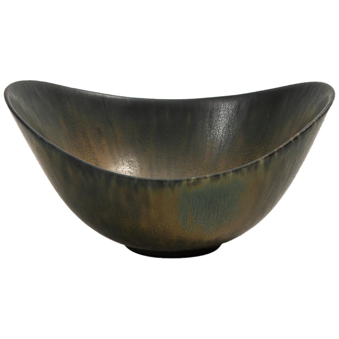 Gunnar Nylund Ceramic Bowl Model Aro Produced by Rörstrand in Sweden