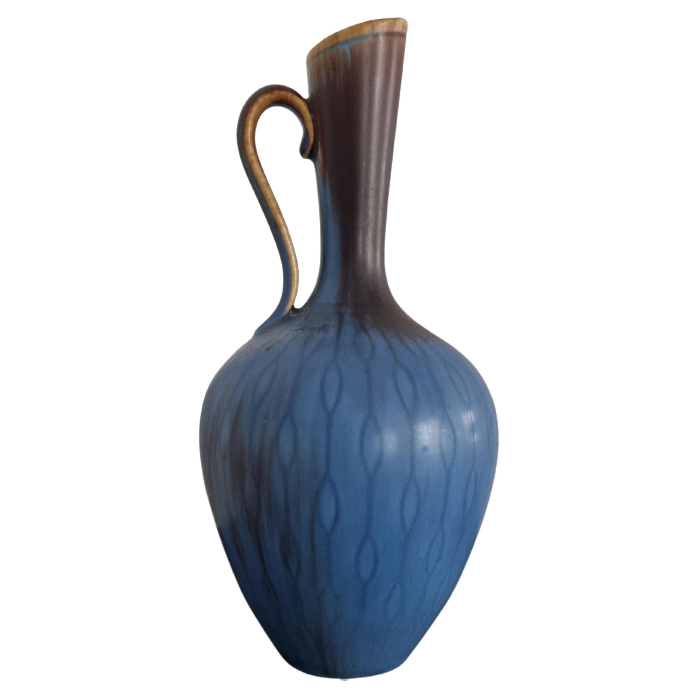 Gunnar Nylund, Carafe/vase en céramique avec motif rare, Scandinavian Modern en vente