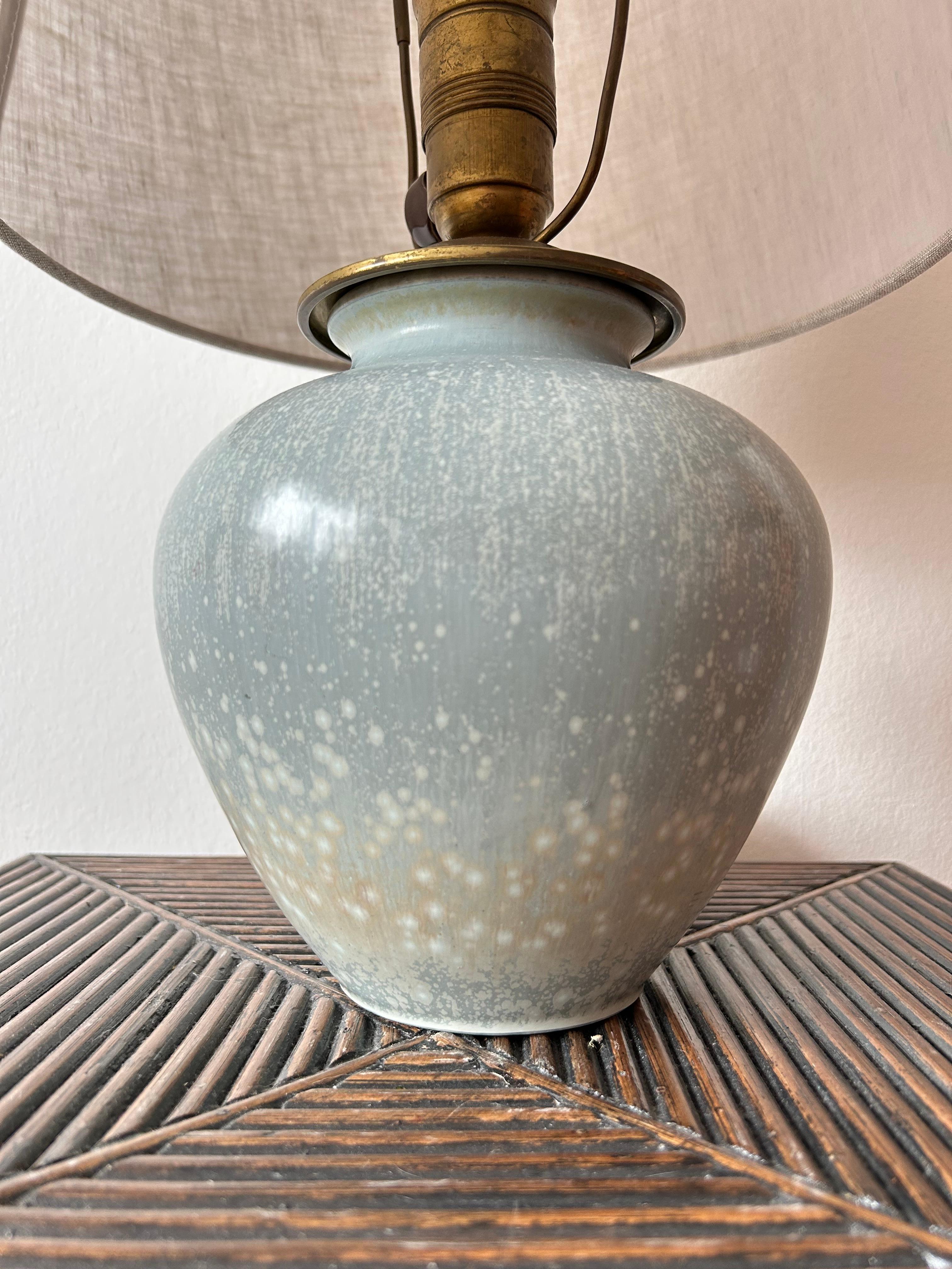 Scandinavian Modern Gunnar Nylund ceramic table lamp  For Sale