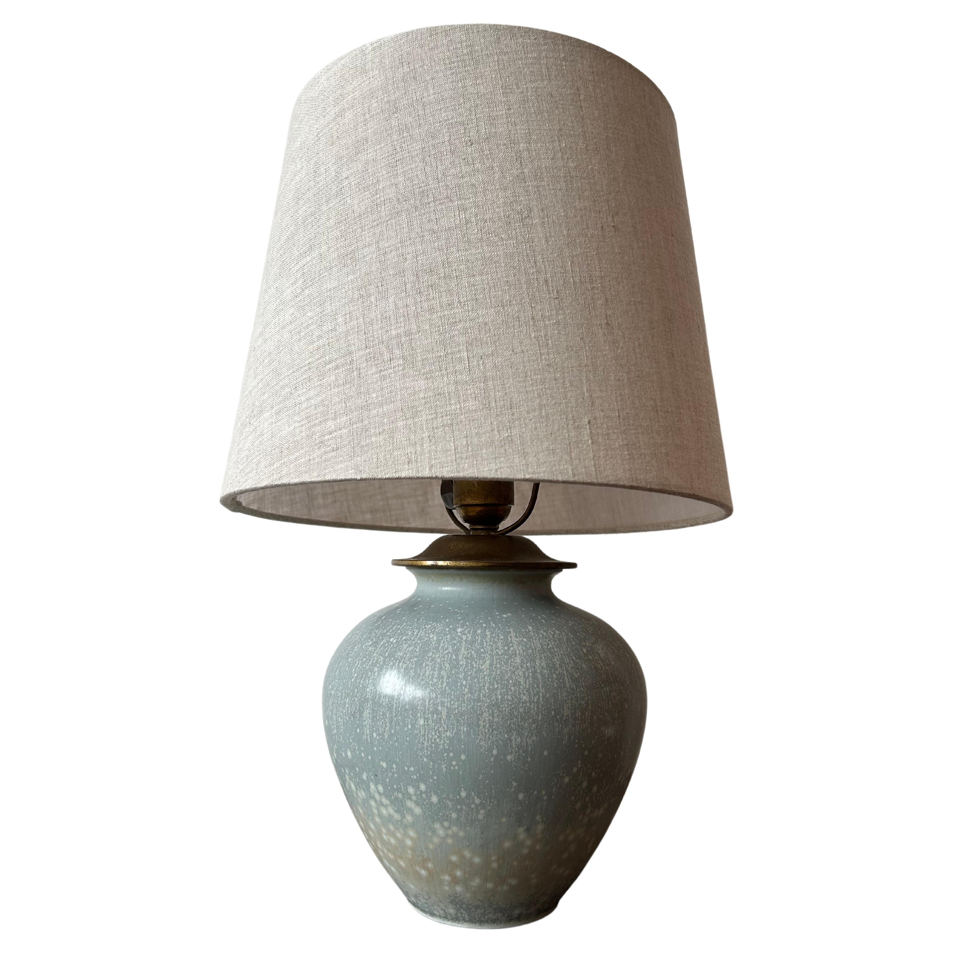 Gunnar Nylund ceramic table lamp  For Sale