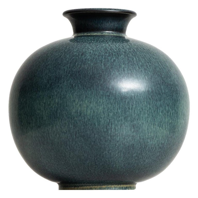 Gunnar Nylund for Rörstrand ceramic vase, 1960s, offered by Studio Schalling