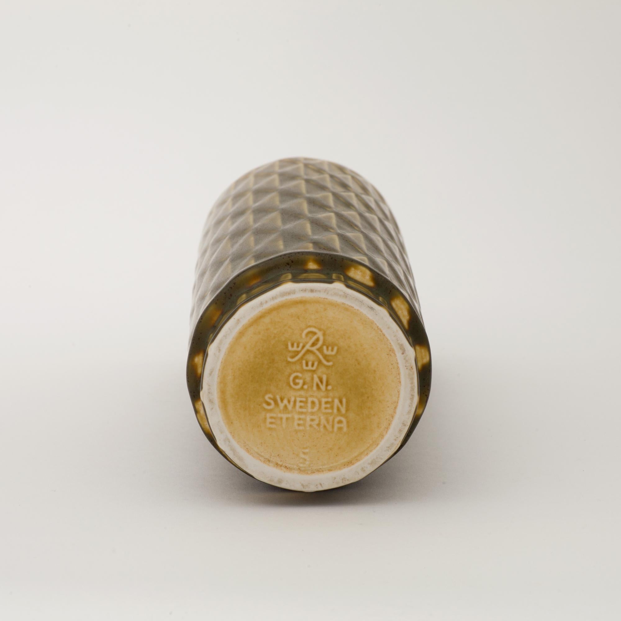 Metà XX secolo Vaso in ceramica Gunnar Nylund per Rörstrand Svezia 1960s in vendita