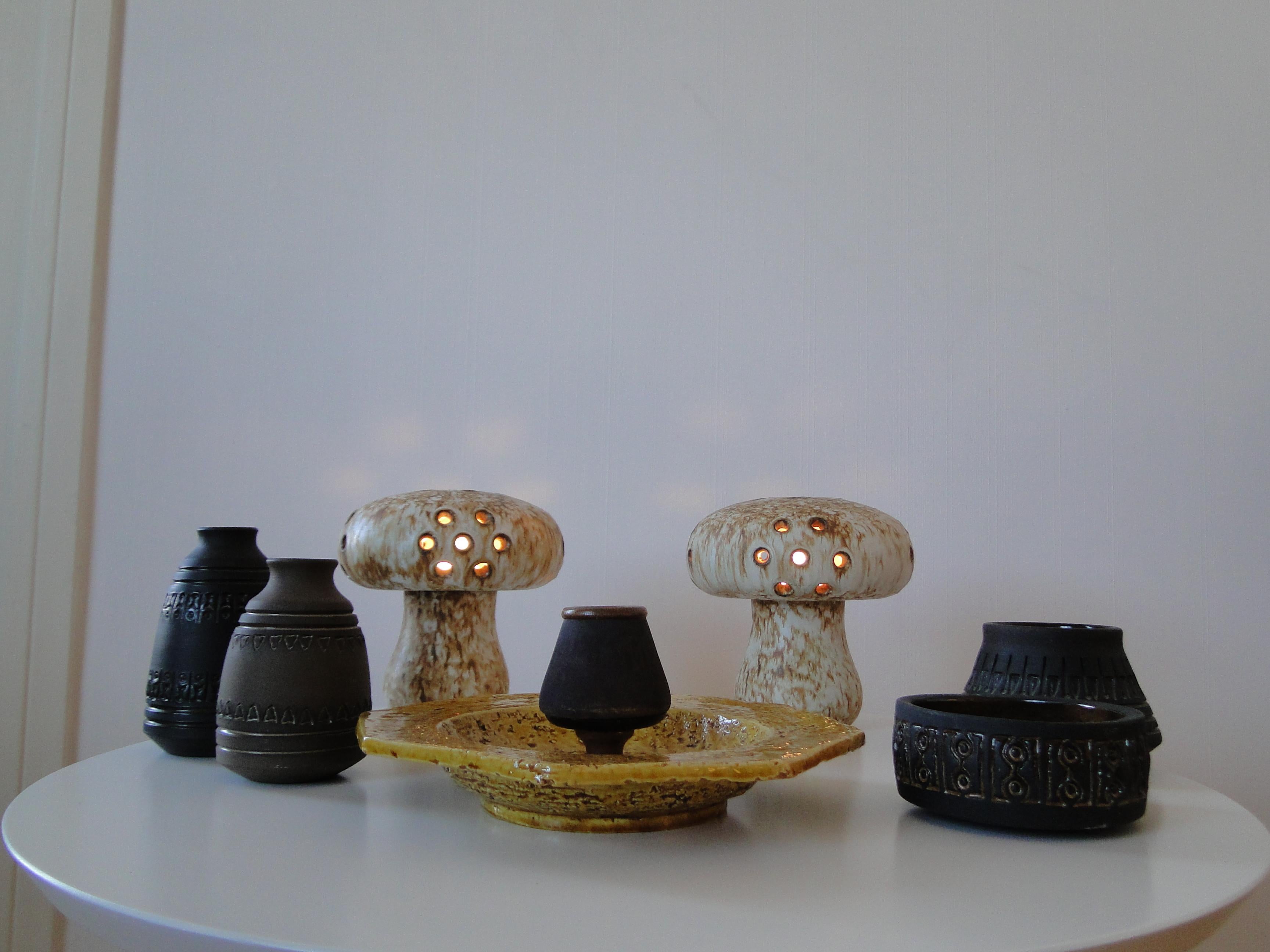 Gunnar Nylund Chamotte Stoneware Ceramic for Rörstrand Sweden For Sale 5