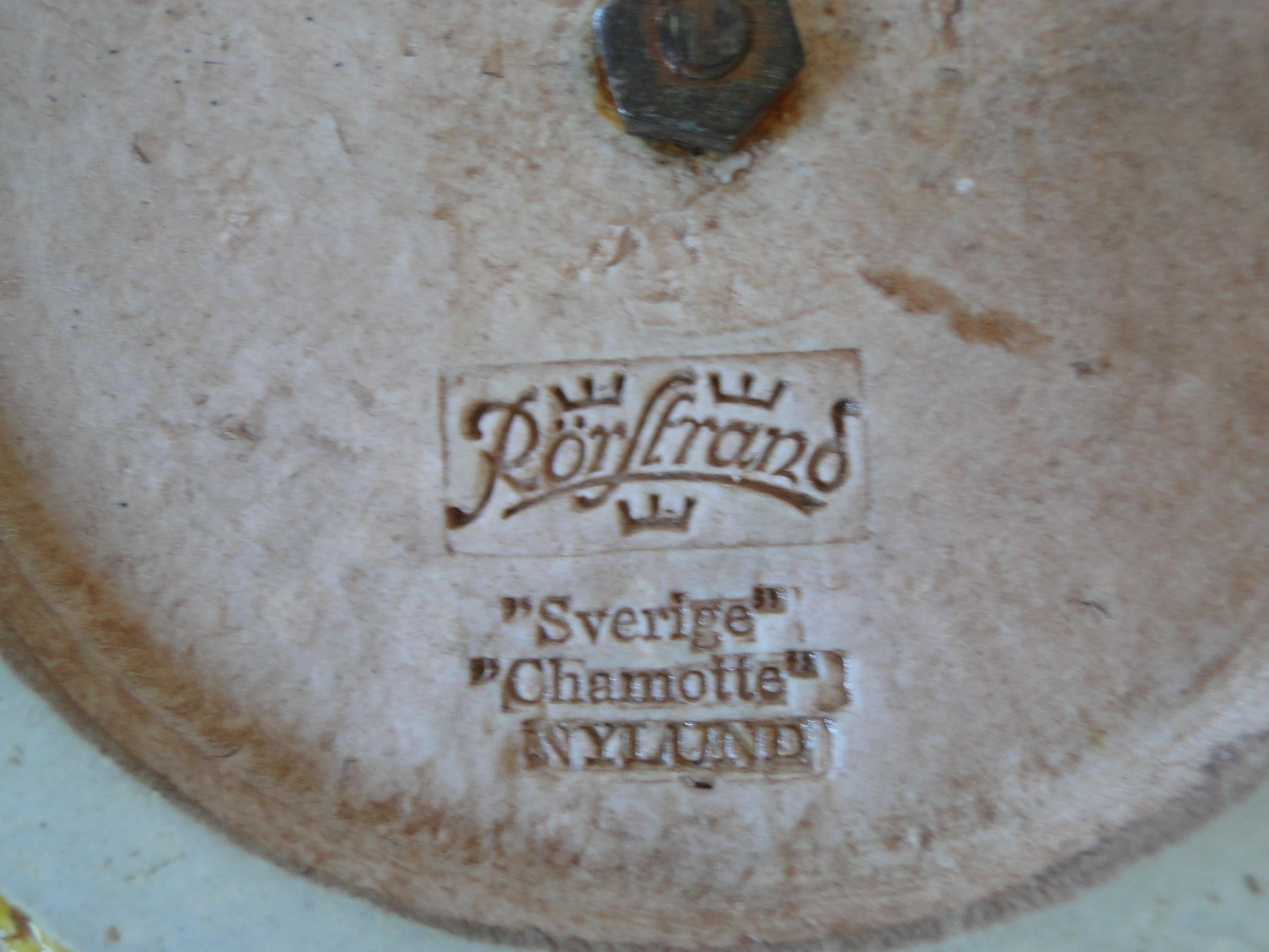 Gunnar Nylund Chamotte Stoneware Ceramic for Rörstrand Sweden For Sale 3
