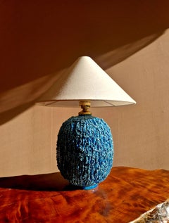 Gunnar Nylund, Chamotte stoneware table lamp, Rörstrand, 1950's