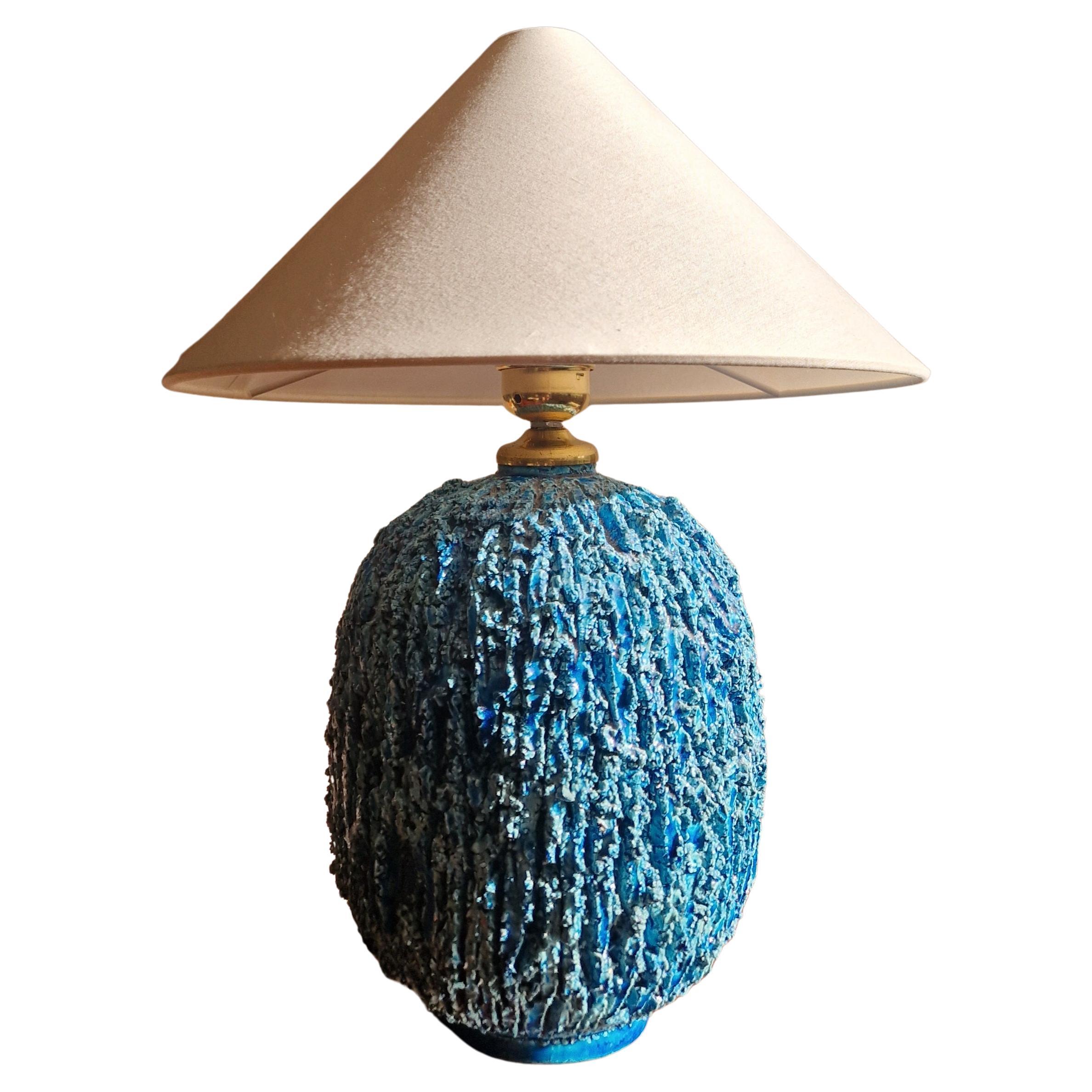 Gunnar Nylund, Chamotte stoneware table lamp, Rörstrand, 1950
s For Sale