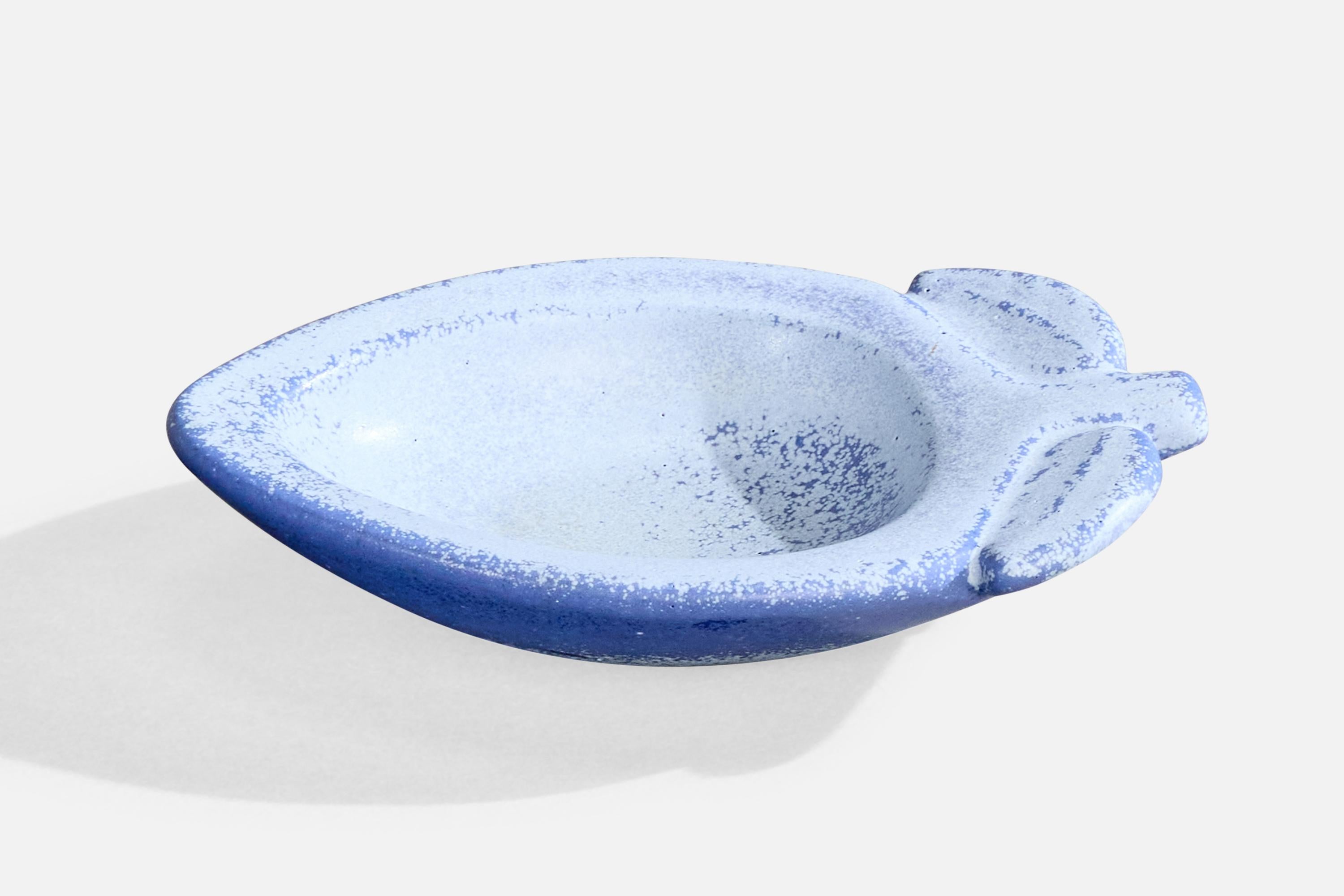 Scandinave moderne Gunnar Nylund, plat, grès, Suède, années 1940 en vente