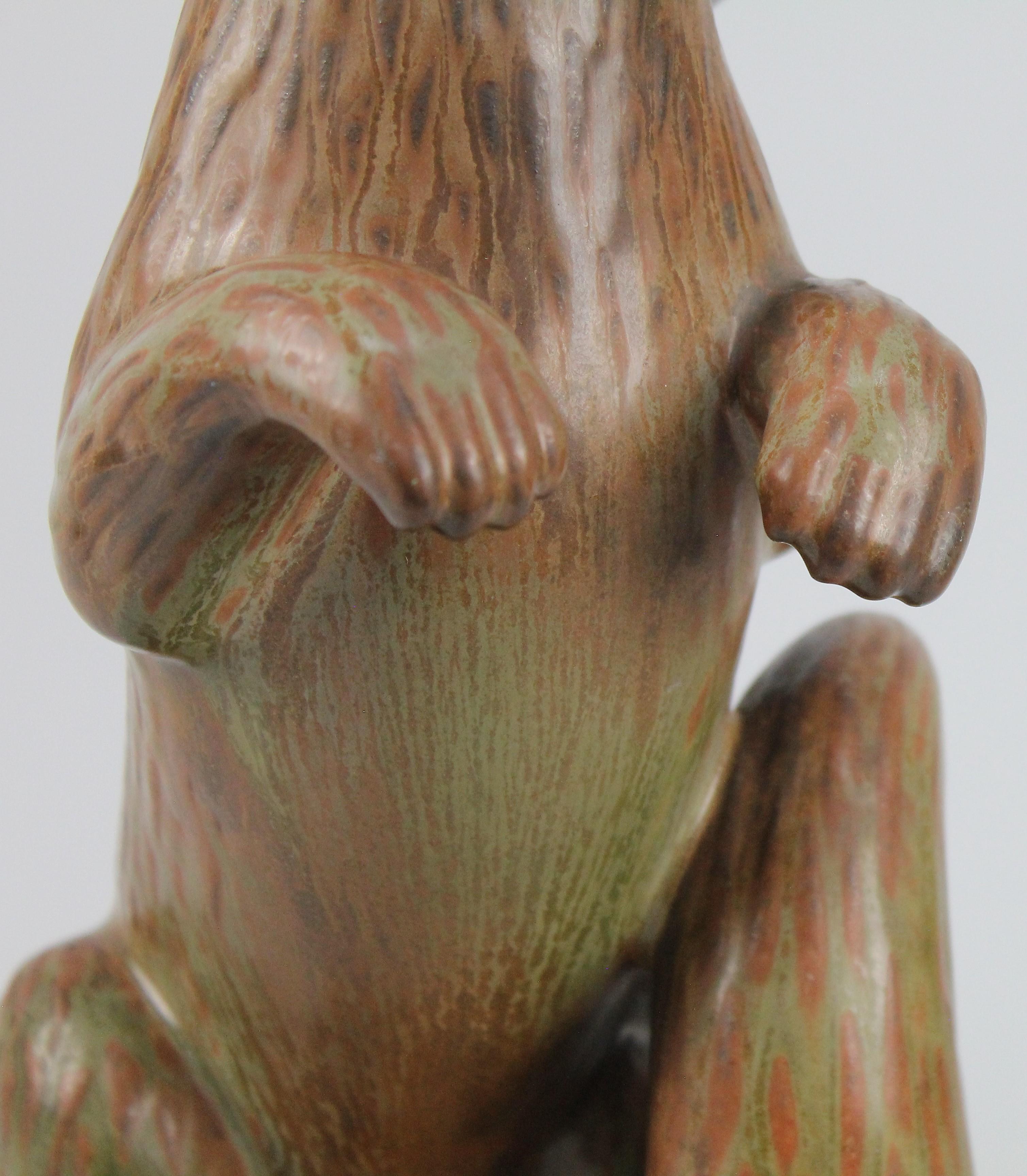 Gunnar Nylund Figurine of a Hermelin 'Ferret', Sweden 1940s, 1st Quality For Sale 8