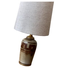 Gunnar Nylund "Flambé" Art Deco Stoneware Table Lamp. Rörstrand, 1950s.