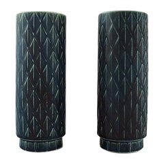 Vintage Gunnar Nylund for Rörstrand, a Pair of Eterna Vases, 1960s