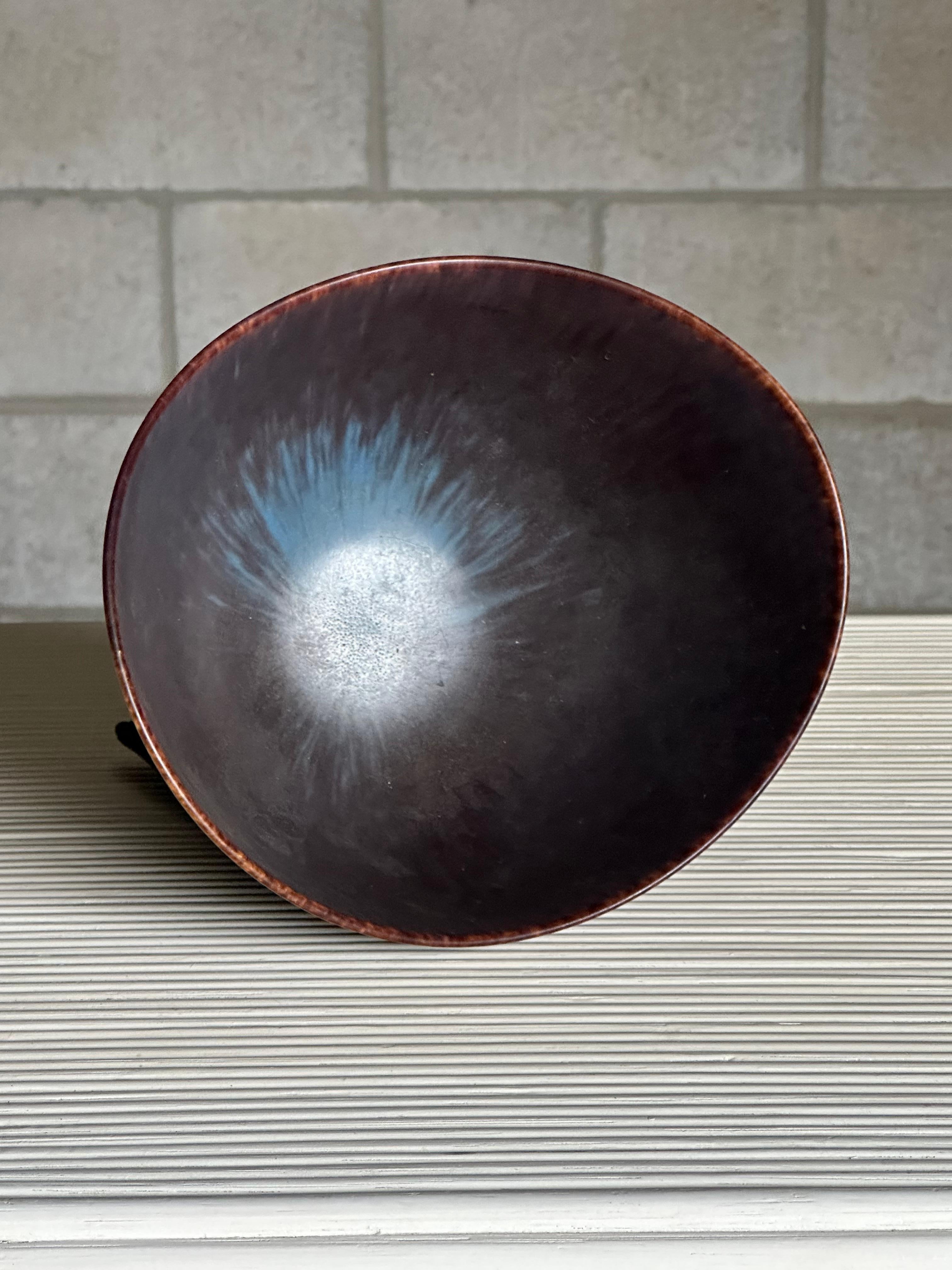 Gunnar Nylund for Rörstrand AXK Stoneware Bowl In Good Condition For Sale In St.Petersburg, FL