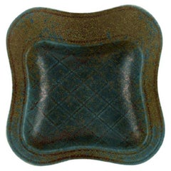 Gunnar Nylund for Rörstrand, Bowl in Glazed Ceramics with Checkered Pattern