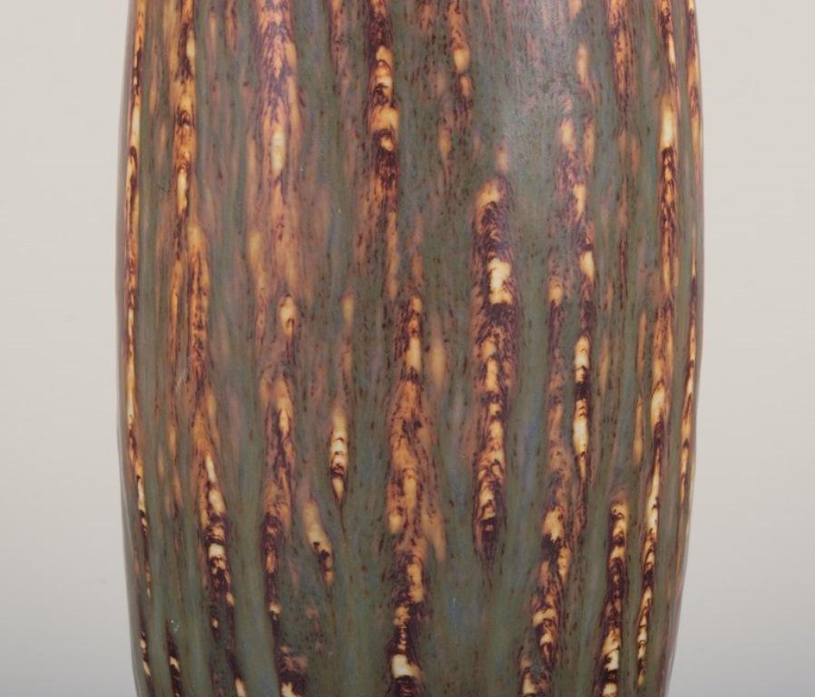 Glazed Gunnar Nylund for Rörstrand, Ceramic vase with birch glaze. Mid-20th C. For Sale