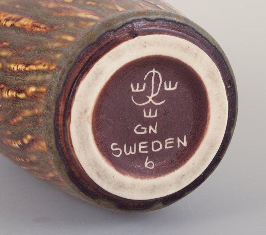 Gunnar Nylund for Rörstrand, Ceramic vase with birch glaze. Mid-20th C. In Excellent Condition For Sale In Copenhagen, DK