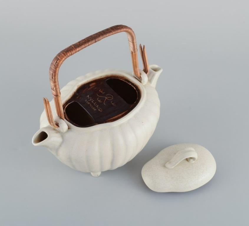 Glazed Gunnar Nylund for Rörstrand. Double jug in glazed ceramic.  For Sale