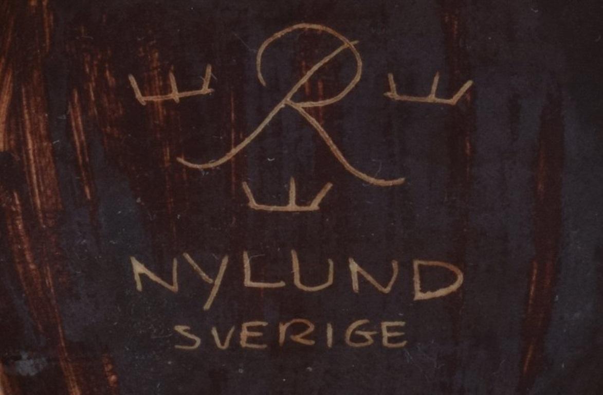 Gunnar Nylund pour Rörstrand. Double cruche en céramique émaillée.  Excellent état - En vente à Copenhagen, DK